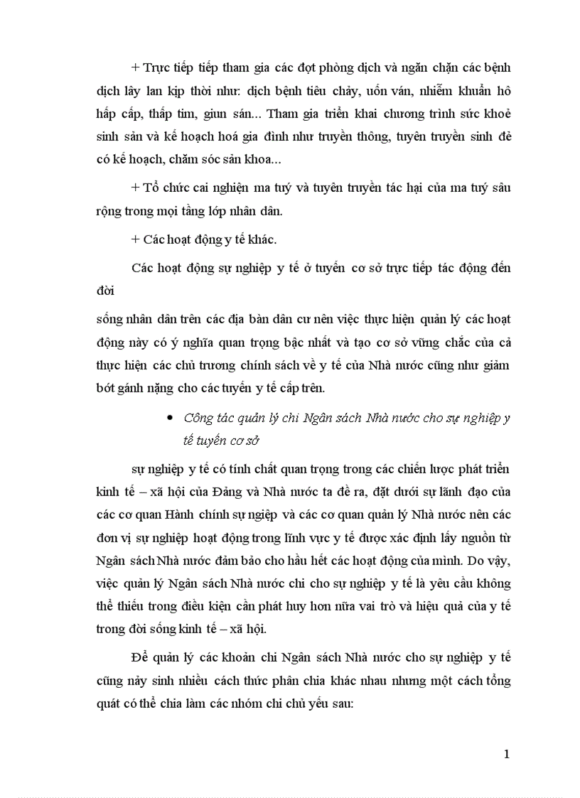 image for page Tăng cường quản lý chi Ngân sách Nhà nước với yêu cầu xã hội hoá các hoạt động y tế trên địa bàn quận Hoàn Kiếm 1