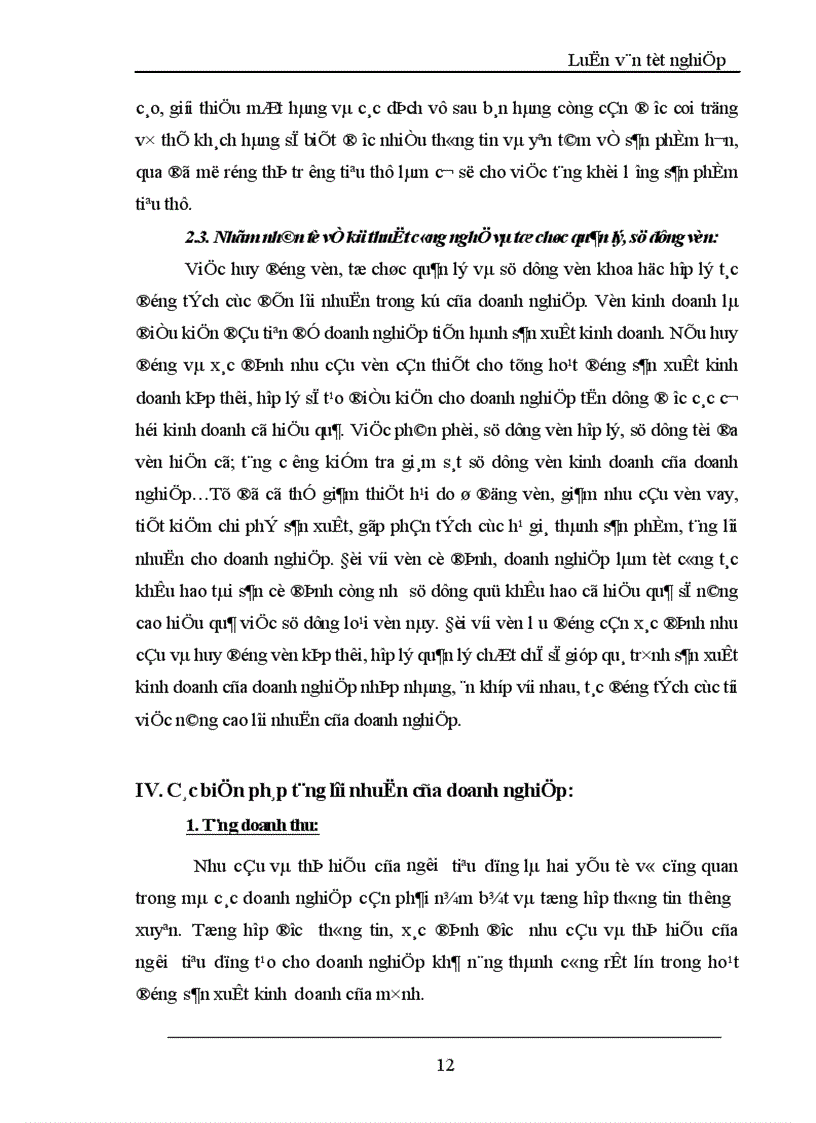 image for page Lợi nhuận và một số giải pháp chủ yếu tăng lợi nhuận tại Công ty TNHH Thành Công 1