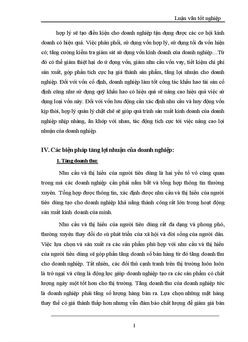 image for page Lợi nhuận và một số giải pháp chủ yếu tăng lợi nhuận tại Công ty TNHH Thành Công 1