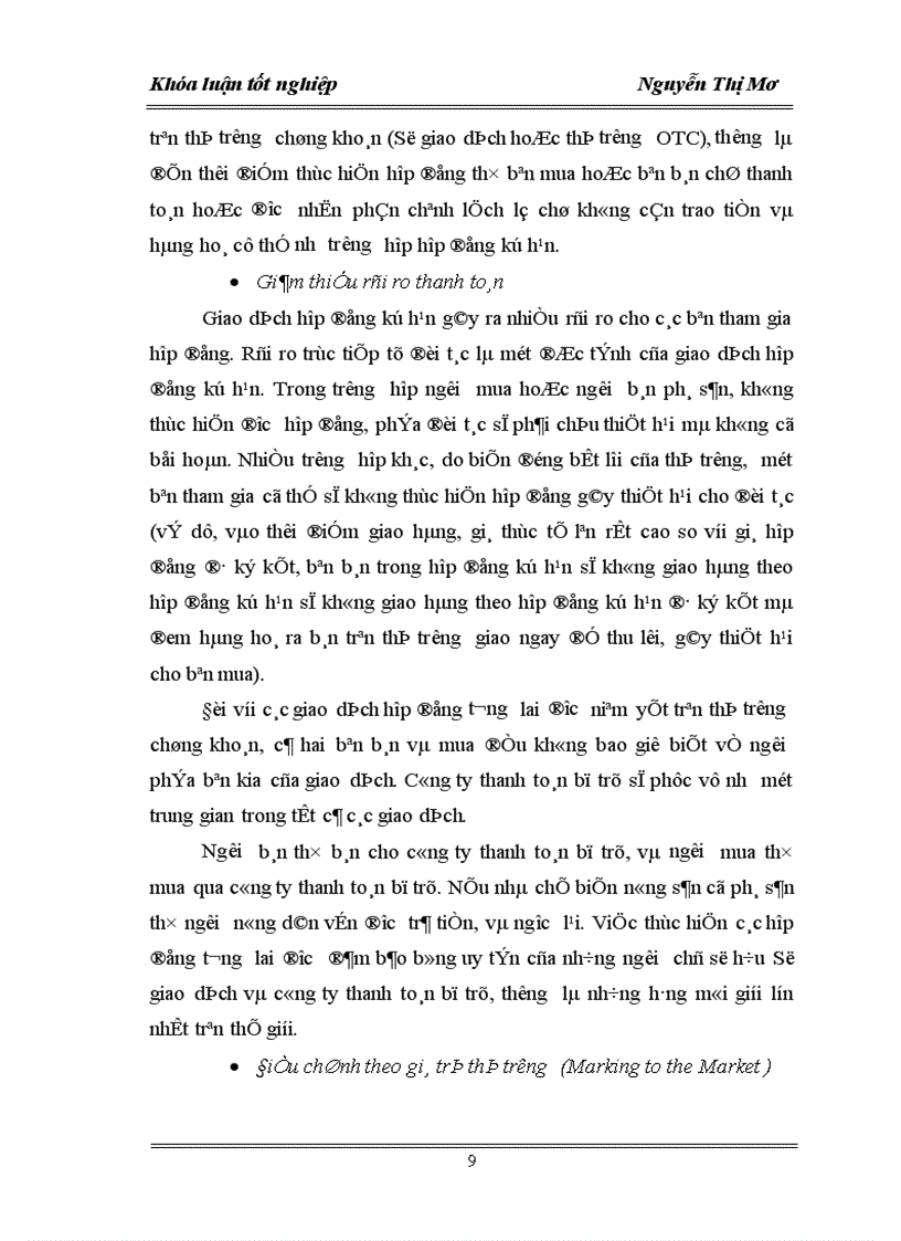 image for page Một số công cụ chứng khoán phái sinh và khả năng áp dụng thị trường chứng khoán phái sinh ở Việt Nam