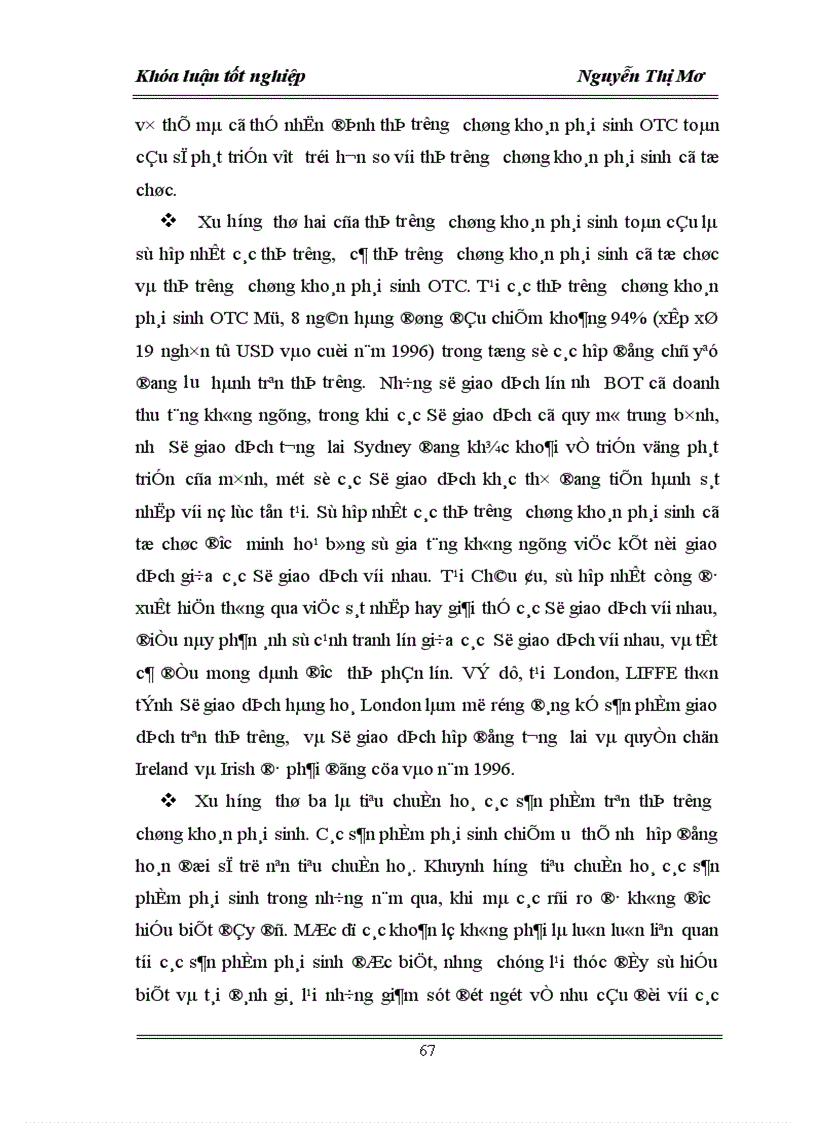 image for page Một số công cụ chứng khoán phái sinh và khả năng áp dụng thị trường chứng khoán phái sinh ở Việt Nam