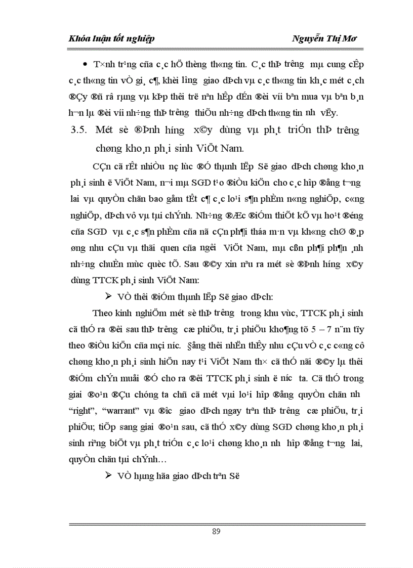 image for page Một số công cụ chứng khoán phái sinh và khả năng áp dụng thị trường chứng khoán phái sinh ở Việt Nam