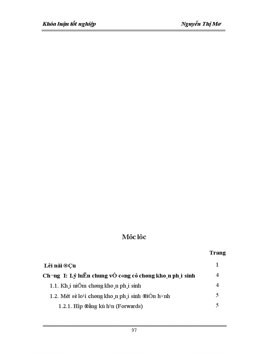 image for page Một số công cụ chứng khoán phái sinh và khả năng áp dụng thị trường chứng khoán phái sinh ở Việt Nam