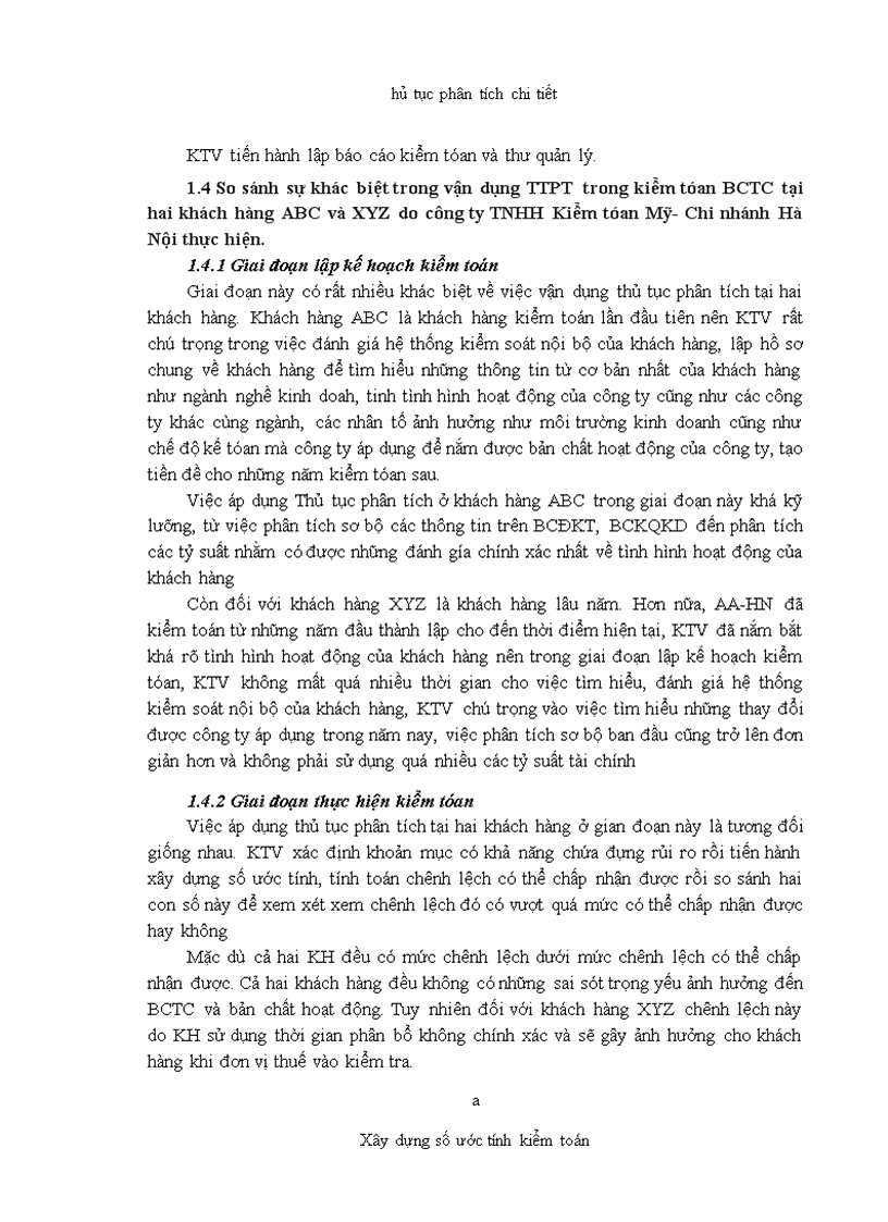 image for page Vận dụng thủ tục phân tích trong kiểm toán báo cáo tài chính do Công ty TNHH Kiểm toán Mỹ chi nhánh Hà Nội thực hiện 1
