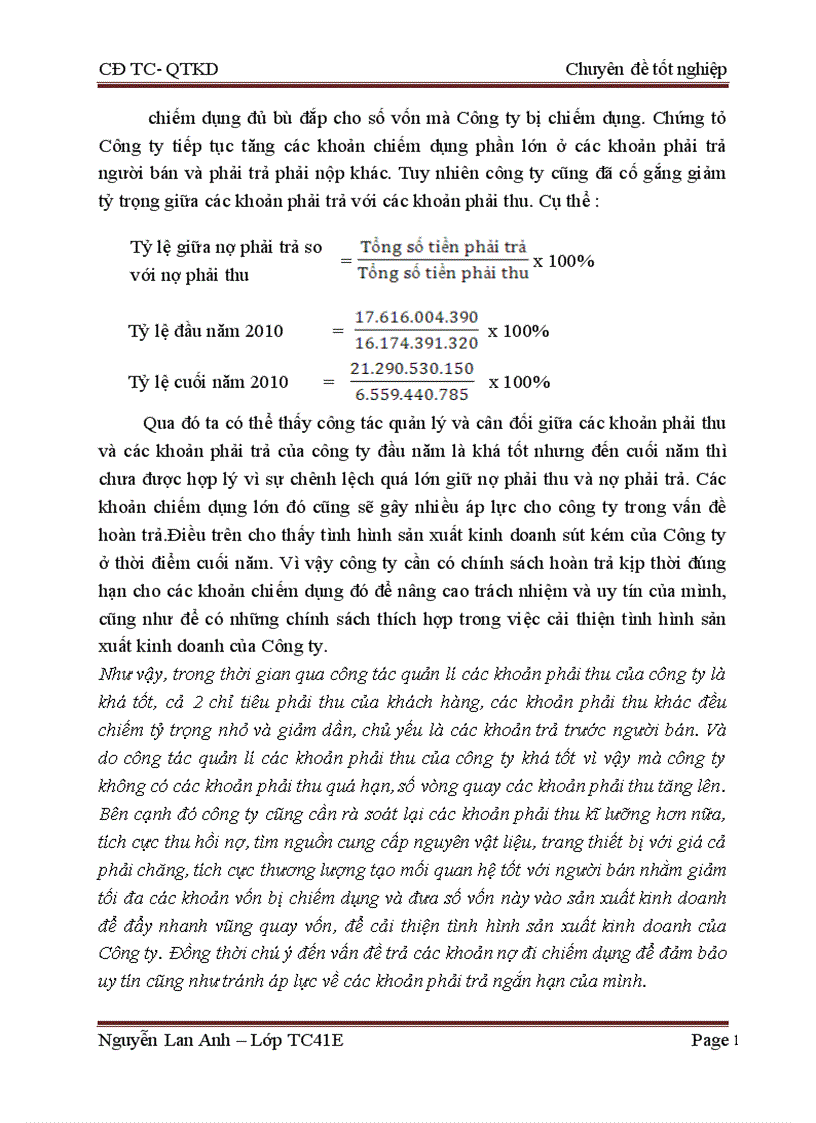 image for page Tình hình huy động và sử dụng vốn lưu động trong Công ty Z49