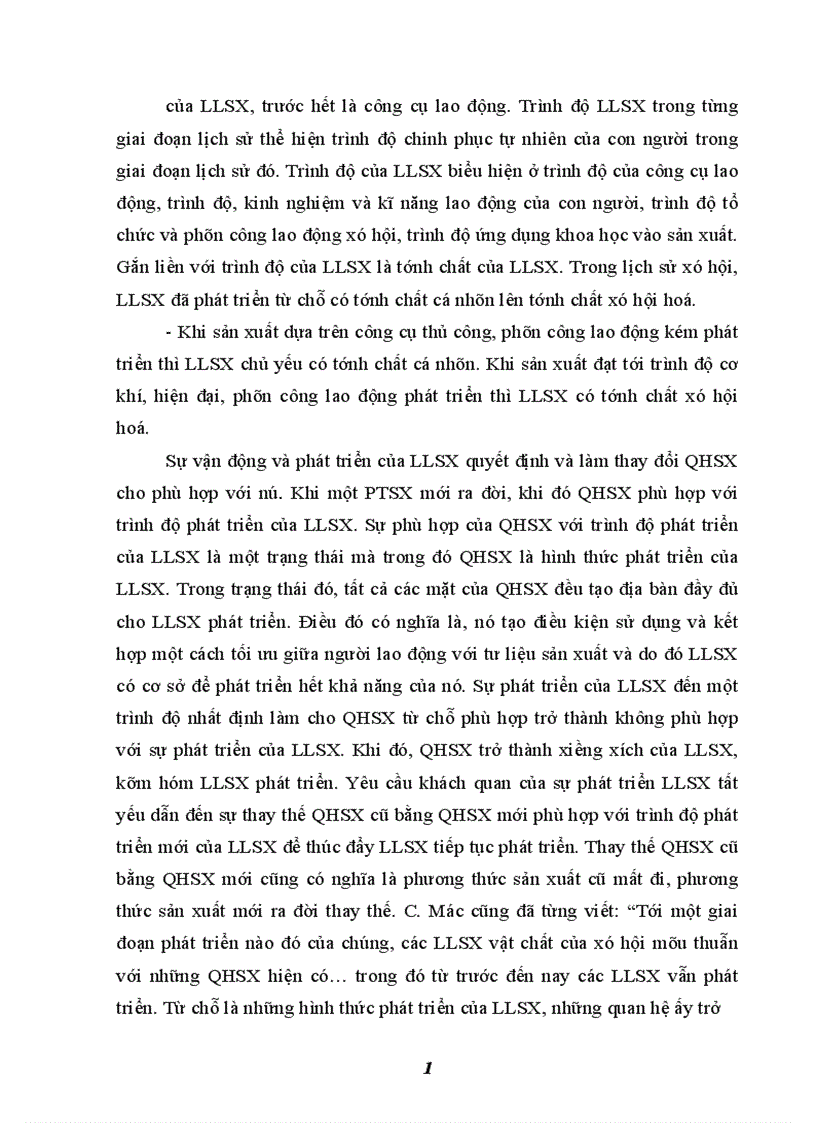 image for page Quy luật quan hệ sản xuất phù hợp với trình độ phát triển của lực lượng sản xuất và vận dụng vào sự nghiệp đổi mới ở nước ta hiện nay 1