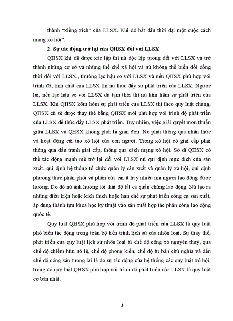 image for page Quy luật quan hệ sản xuất phù hợp với trình độ phát triển của lực lượng sản xuất và vận dụng vào sự nghiệp đổi mới ở nước ta hiện nay 1