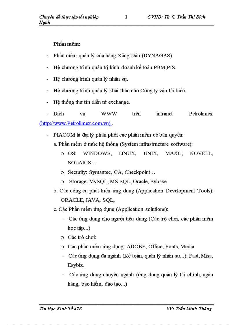 image for page Xây dựng phần mềm quản lý nhân sự tại công tin cổ phần Tin học viễn thông Petrolimex
