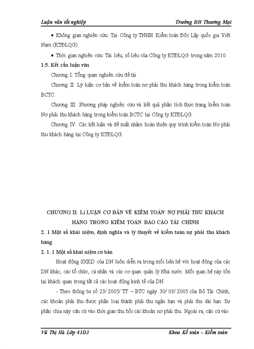 image for page Kiểm toán nợ phải thu khỏch hàng trong kiểm toỏn bỏo cỏo tài chớnh tại cụng ty TNHH kiểm toỏn độc lập quốc gia Việt Nam