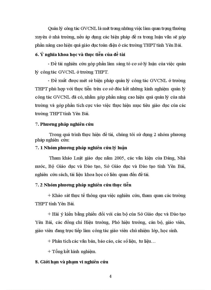 image for page Biện pháp quản lý công tác giáo viên chủ nhiệm lớp ở một số trường THPT tỉnh Yên Bái trong giai đoạn hiện nay 2006 2010