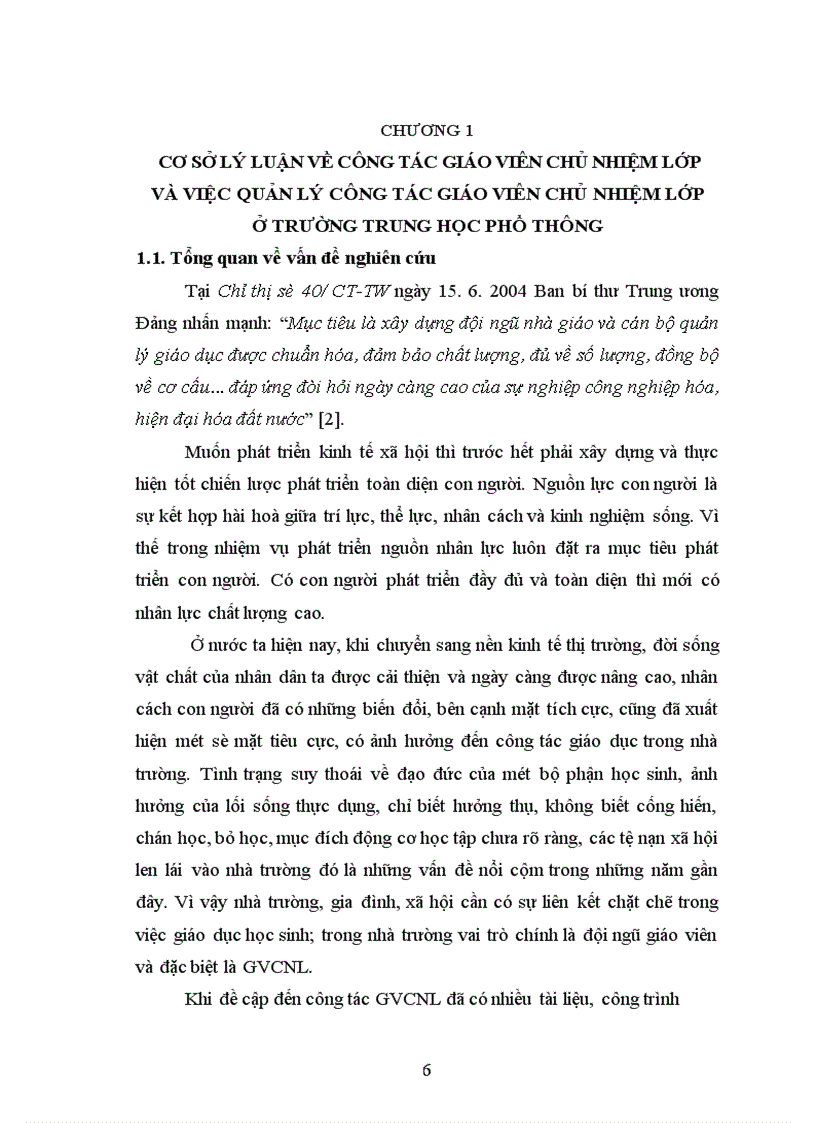 image for page Biện pháp quản lý công tác giáo viên chủ nhiệm lớp ở một số trường THPT tỉnh Yên Bái trong giai đoạn hiện nay 2006 2010