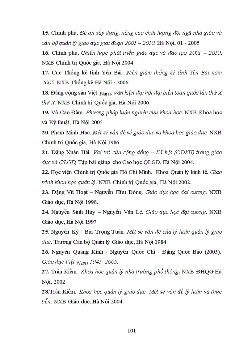 image for page Biện pháp quản lý công tác giáo viên chủ nhiệm lớp ở một số trường THPT tỉnh Yên Bái trong giai đoạn hiện nay 2006 2010