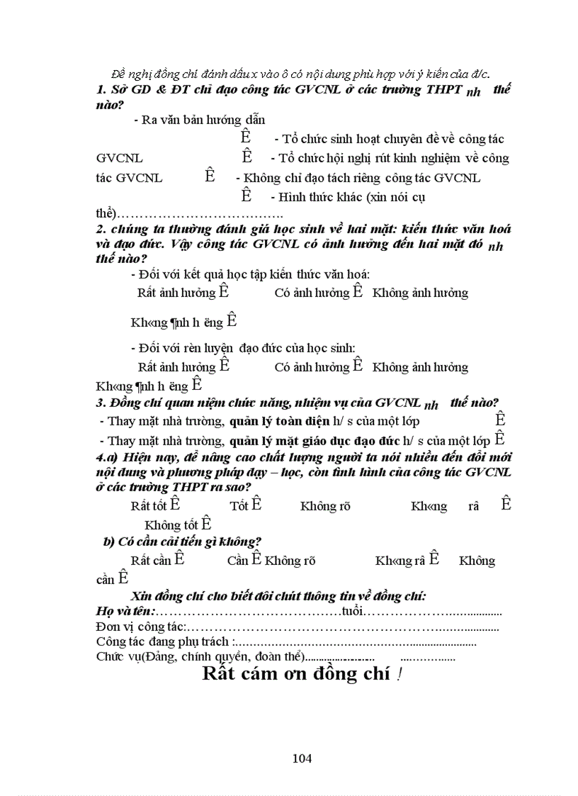 image for page Biện pháp quản lý công tác giáo viên chủ nhiệm lớp ở một số trường THPT tỉnh Yên Bái trong giai đoạn hiện nay 2006 2010