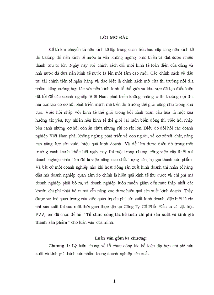 image for page Tổ chức công tác kế toán chi phí sản xuất và tính giá thành sản phẩm 1