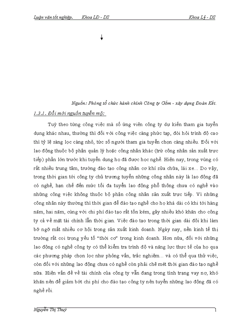 image for page Một số biện pháp nhằm nâng cao hiệu quả của tuyển dụng nguồn nhân lực tại công ty Gốm xây dựng Đoàn kết