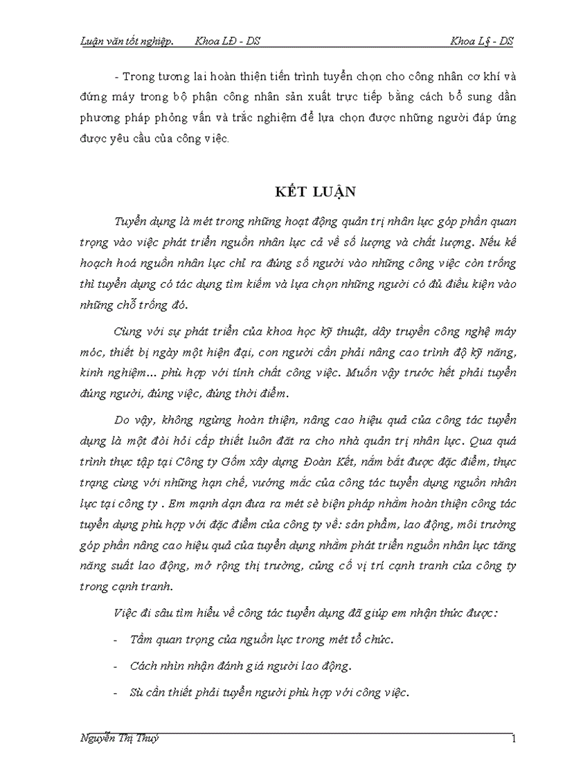 image for page Một số biện pháp nhằm nâng cao hiệu quả của tuyển dụng nguồn nhân lực tại công ty Gốm xây dựng Đoàn kết