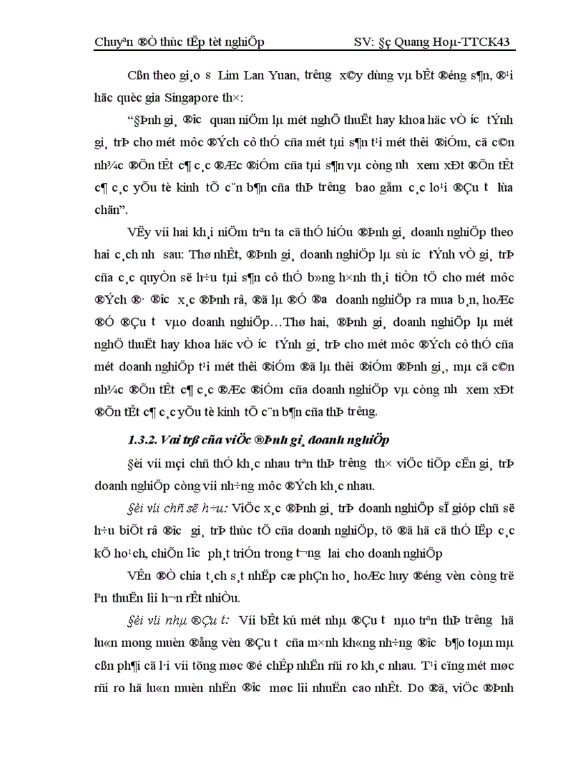 image for page Thực trạng tư vấn xác định giá trị doanh nghiệp tại công ty chứng khoán Mê Kông