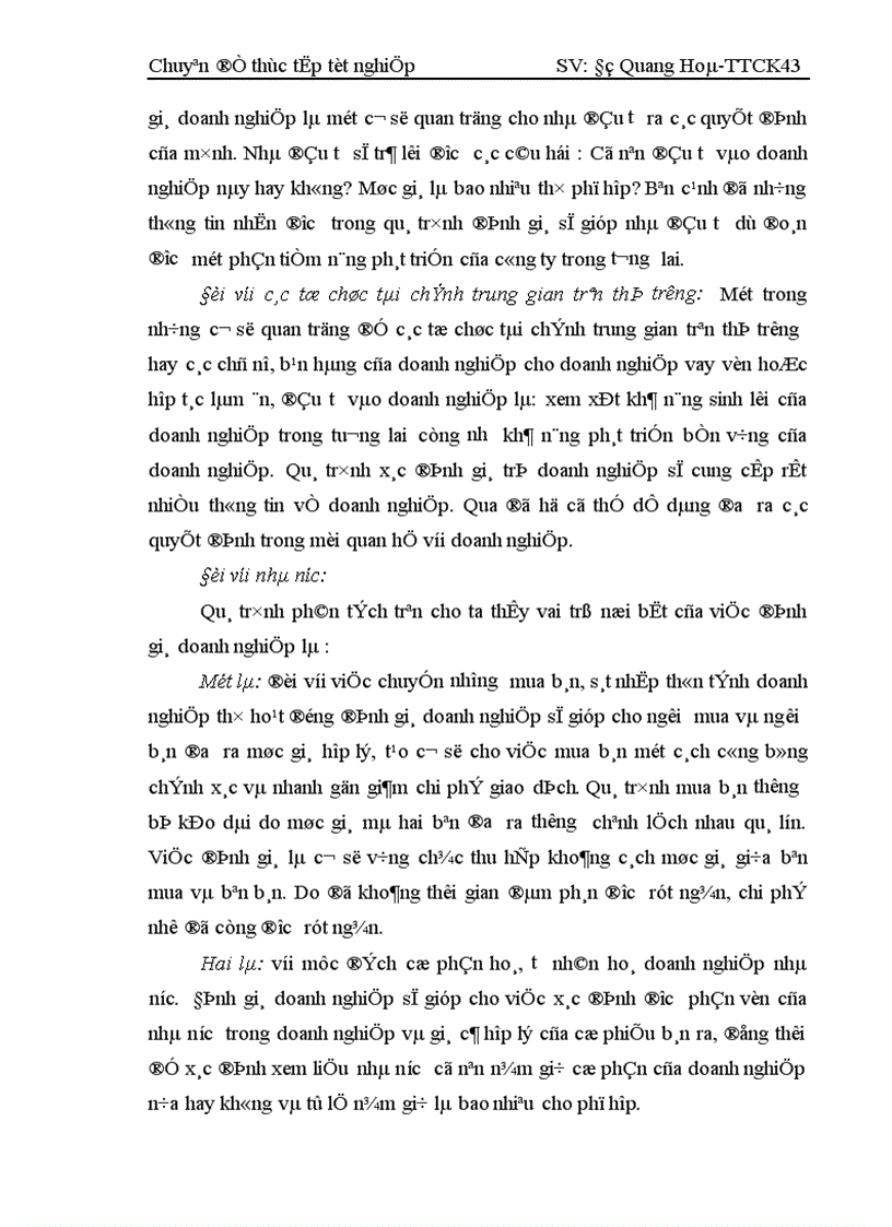 image for page Thực trạng tư vấn xác định giá trị doanh nghiệp tại công ty chứng khoán Mê Kông