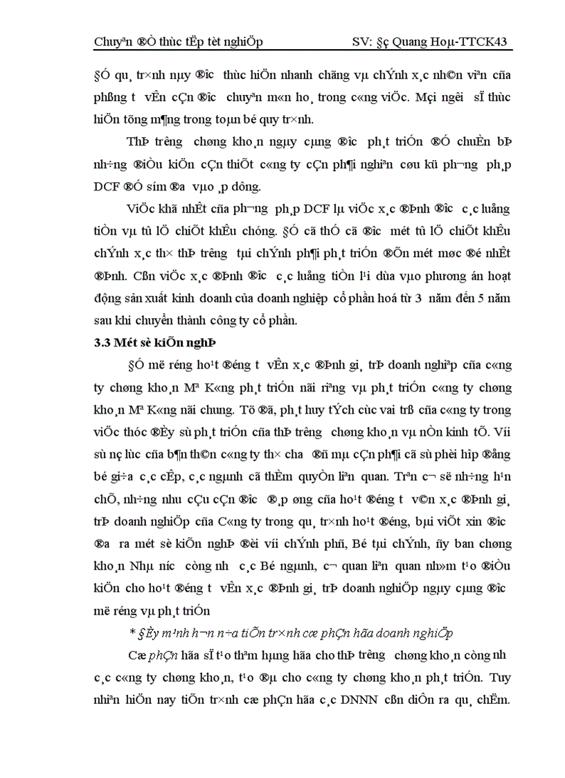 image for page Thực trạng tư vấn xác định giá trị doanh nghiệp tại công ty chứng khoán Mê Kông