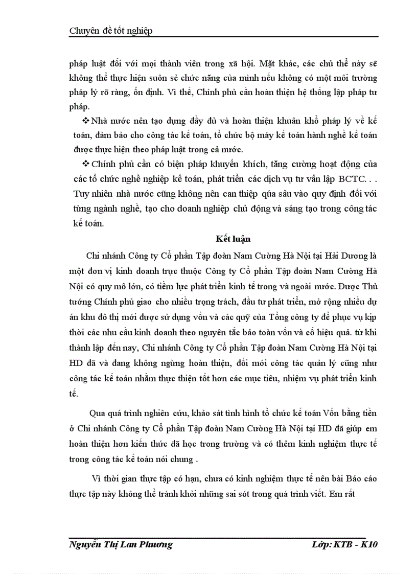 image for page Kế toán vốn bằng tiền và các nghiệp vụ thanh toán tại công ty cổ phần tập đoàn Nam Cường Hà Nội Chi nhánh Hải Dương 1