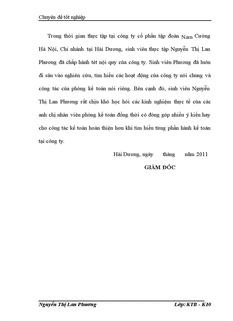 image for page Kế toán vốn bằng tiền và các nghiệp vụ thanh toán tại công ty cổ phần tập đoàn Nam Cường Hà Nội Chi nhánh Hải Dương 1