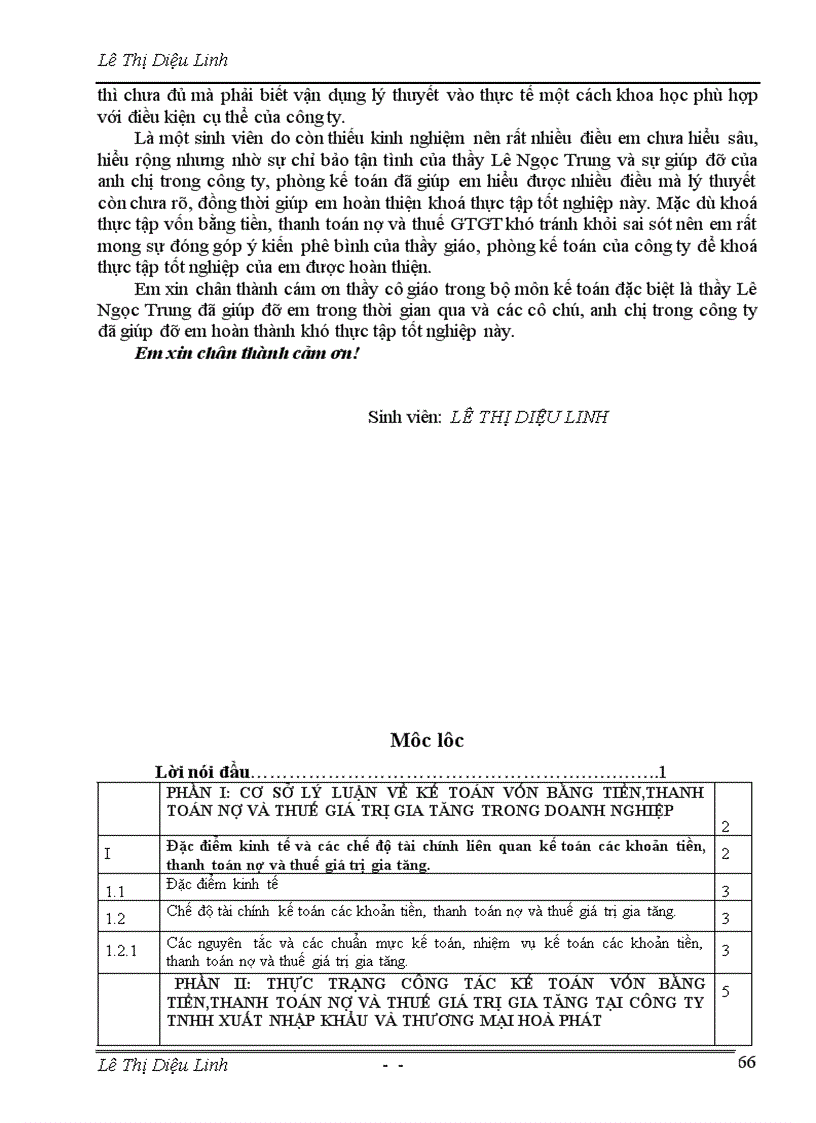 image for page Thực trạng công tác kế toán vốn bằng tiền thanh toán nợ và thuế gía trị gia tăng tại Công ty TNHH Xuất Nhập Khẩu và Thương Mại Hoà Phát 1