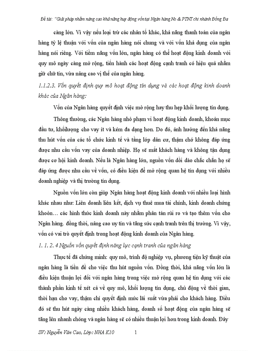 image for page Giải pháp nhằm nâng cao khả năng huy động vốn tại Ngân hàng No PTNT chi nhánh Đống Đa 1