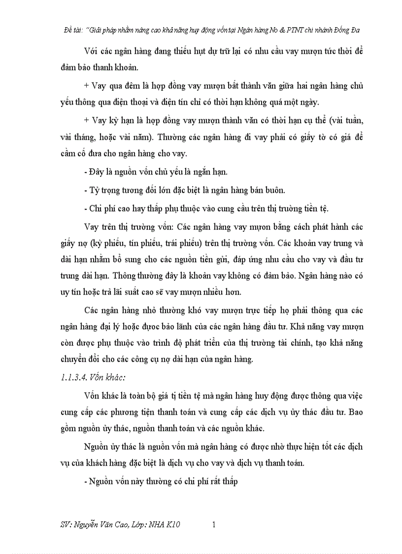 image for page Giải pháp nhằm nâng cao khả năng huy động vốn tại Ngân hàng No PTNT chi nhánh Đống Đa 1