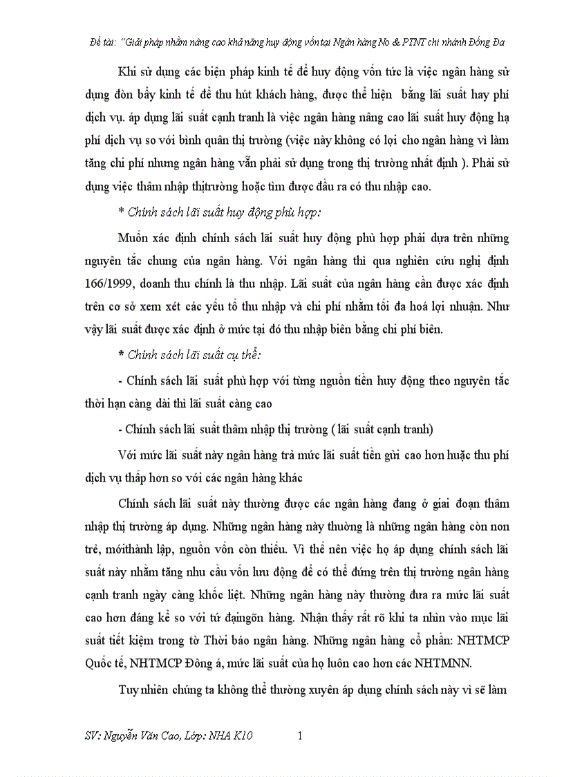 image for page Giải pháp nhằm nâng cao khả năng huy động vốn tại Ngân hàng No PTNT chi nhánh Đống Đa 1