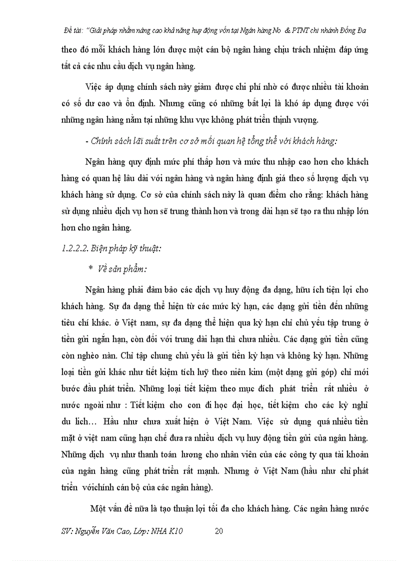 image for page Giải pháp nhằm nâng cao khả năng huy động vốn tại Ngân hàng No PTNT chi nhánh Đống Đa 1