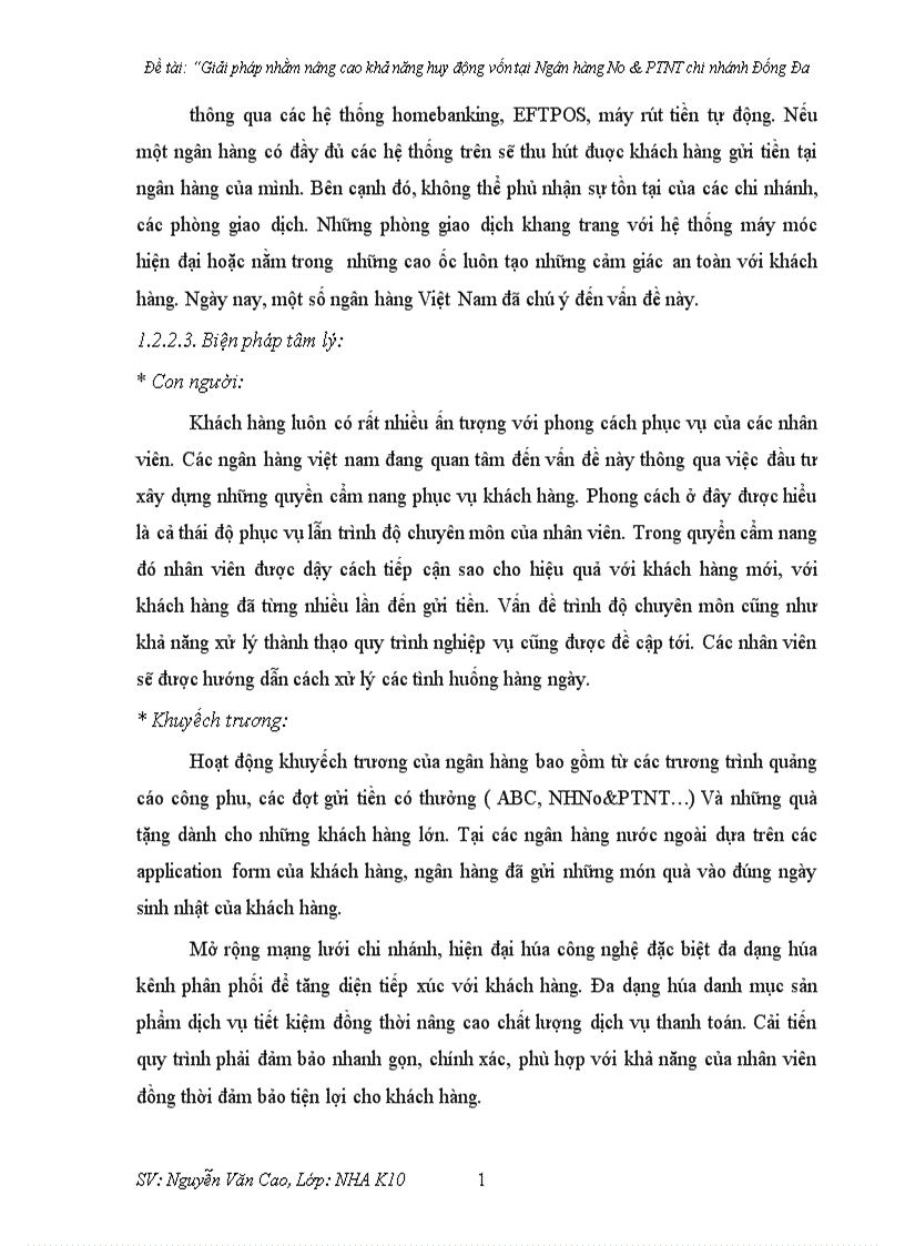 image for page Giải pháp nhằm nâng cao khả năng huy động vốn tại Ngân hàng No PTNT chi nhánh Đống Đa 1