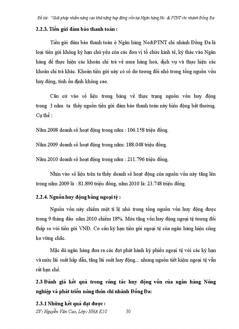 image for page Giải pháp nhằm nâng cao khả năng huy động vốn tại Ngân hàng No PTNT chi nhánh Đống Đa 1