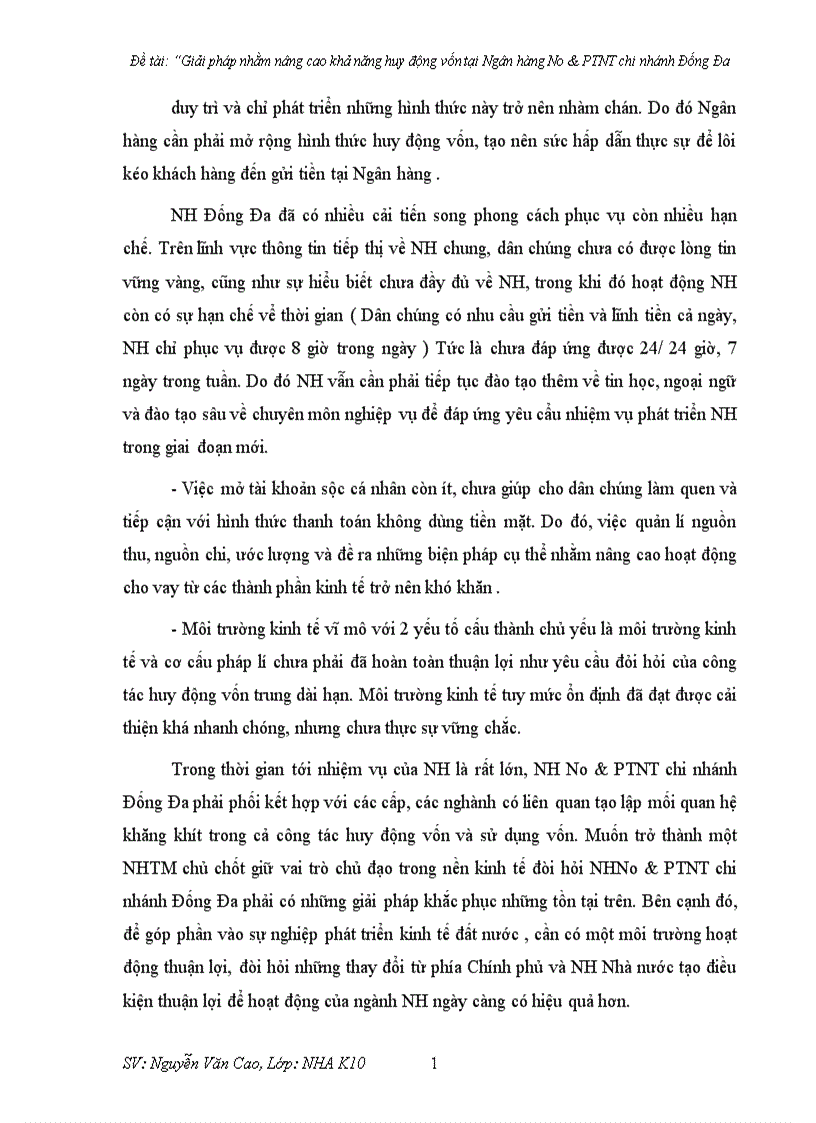 image for page Giải pháp nhằm nâng cao khả năng huy động vốn tại Ngân hàng No PTNT chi nhánh Đống Đa 1