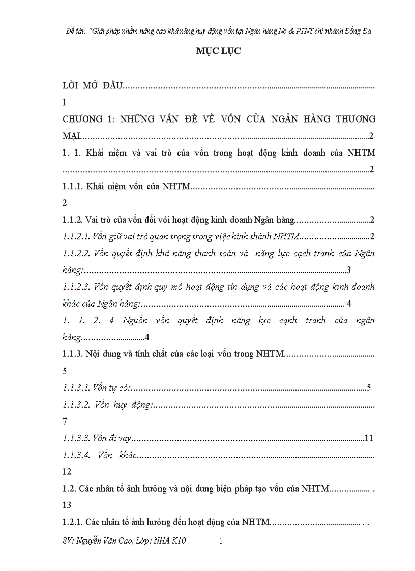 image for page Giải pháp nhằm nâng cao khả năng huy động vốn tại Ngân hàng No PTNT chi nhánh Đống Đa 1