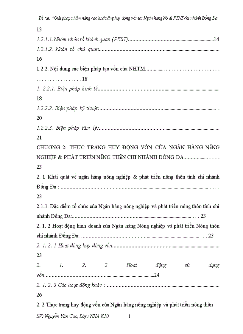 image for page Giải pháp nhằm nâng cao khả năng huy động vốn tại Ngân hàng No PTNT chi nhánh Đống Đa 1