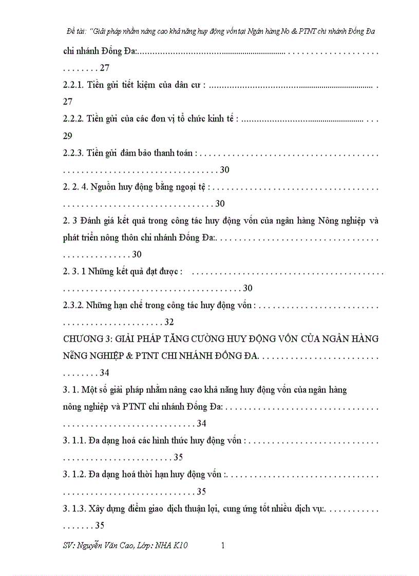 image for page Giải pháp nhằm nâng cao khả năng huy động vốn tại Ngân hàng No PTNT chi nhánh Đống Đa 1
