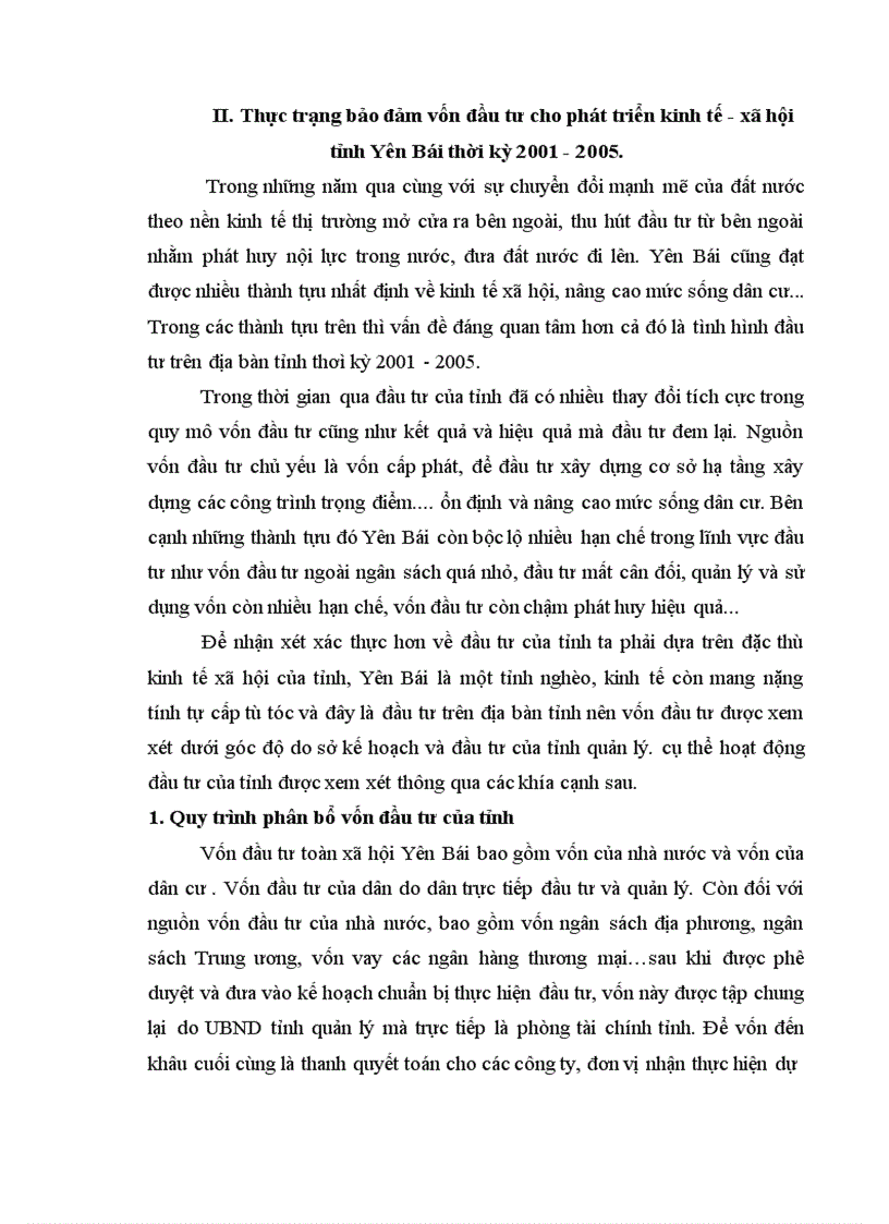 image for page Một số giải pháp nhằm bảo đảm vốn đầu tư cho phát triển kinh tế xã hội trên địa bàn tỉnh Yên Bái thời kỳ 2006 2010 1