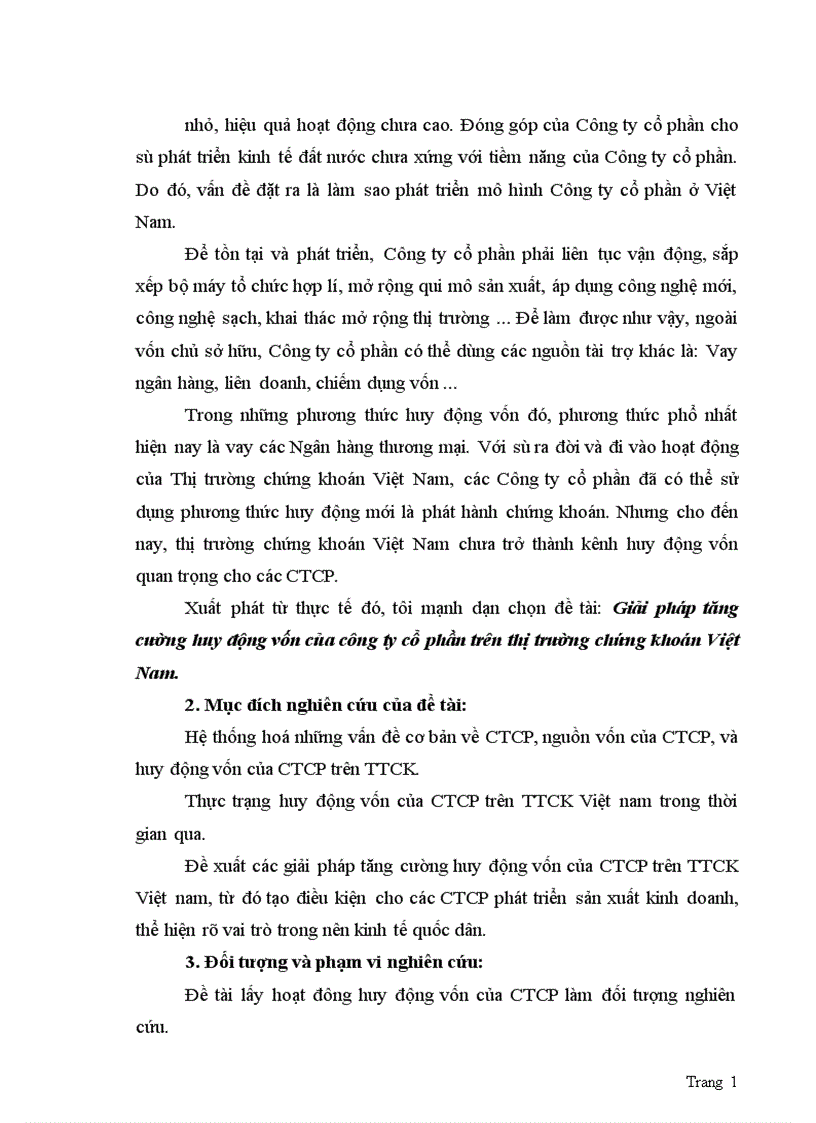 image for page Giải pháp tăng cường huy động vốn của CTCP trên TTCK Việt nam 1