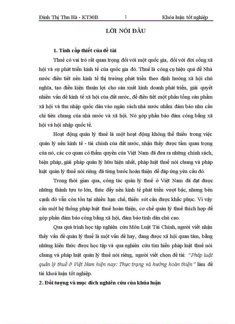 image for page Pháp luật quản lý thuế ở Việt Nam hiện nay Thực trạng và hướng hoàn thiện 1
