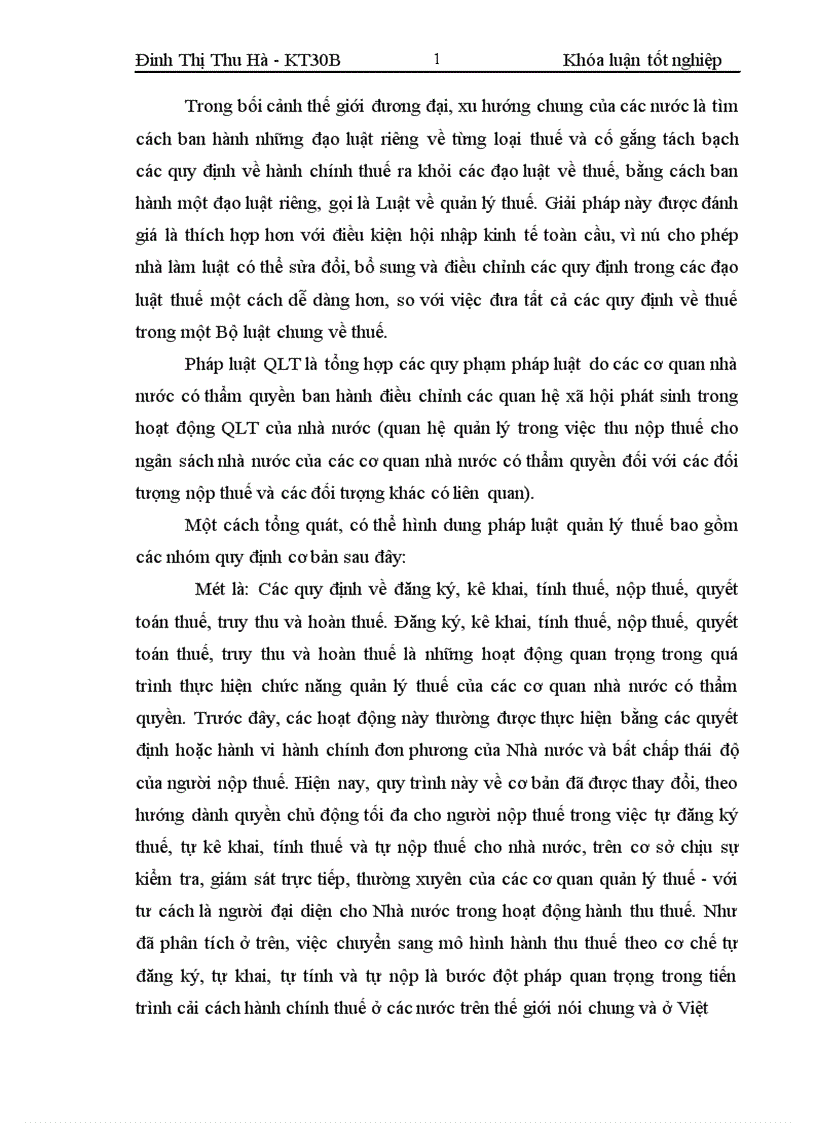 image for page Pháp luật quản lý thuế ở Việt Nam hiện nay Thực trạng và hướng hoàn thiện 1