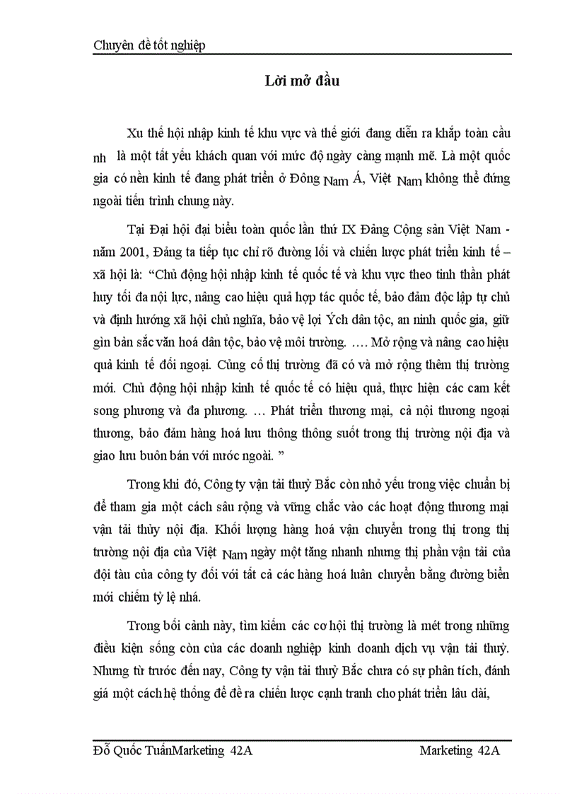 image for page Phân tích các cơ hội thị trường vận chuyển hàng khô hàng bách hóa đa năng bằng đường thủy nội địa của công ty vận tải thuỷ Bắc Nosco