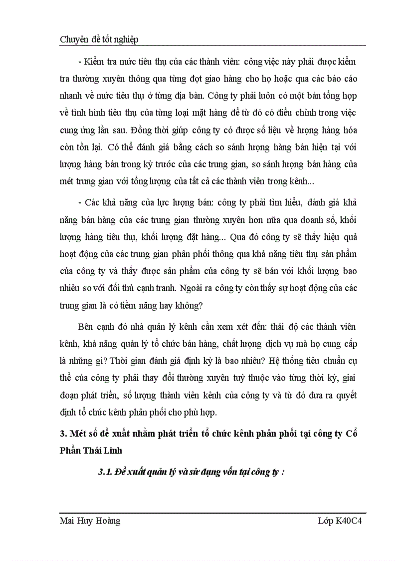 image for page Phát triển tổ chức kênh phân phối sản phẩm tại công ty Cổ Phần Thái Linh 1