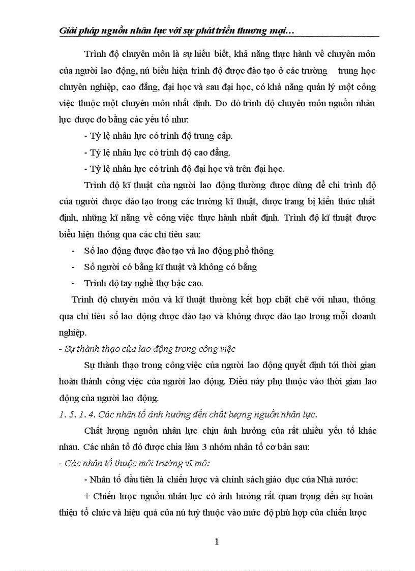 image for page Giải pháp nguồn nhân lực với sự phát triển thương mại