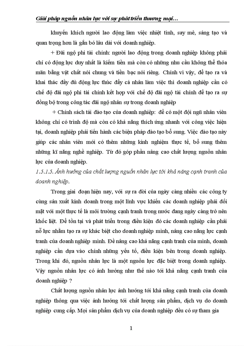 image for page Giải pháp nguồn nhân lực với sự phát triển thương mại