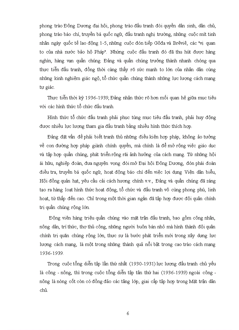 image for page Tiến trình nhận thức và phát triển đường lối Cách Mạng Việt Nam của Đảng thời kỳ 1930 1945