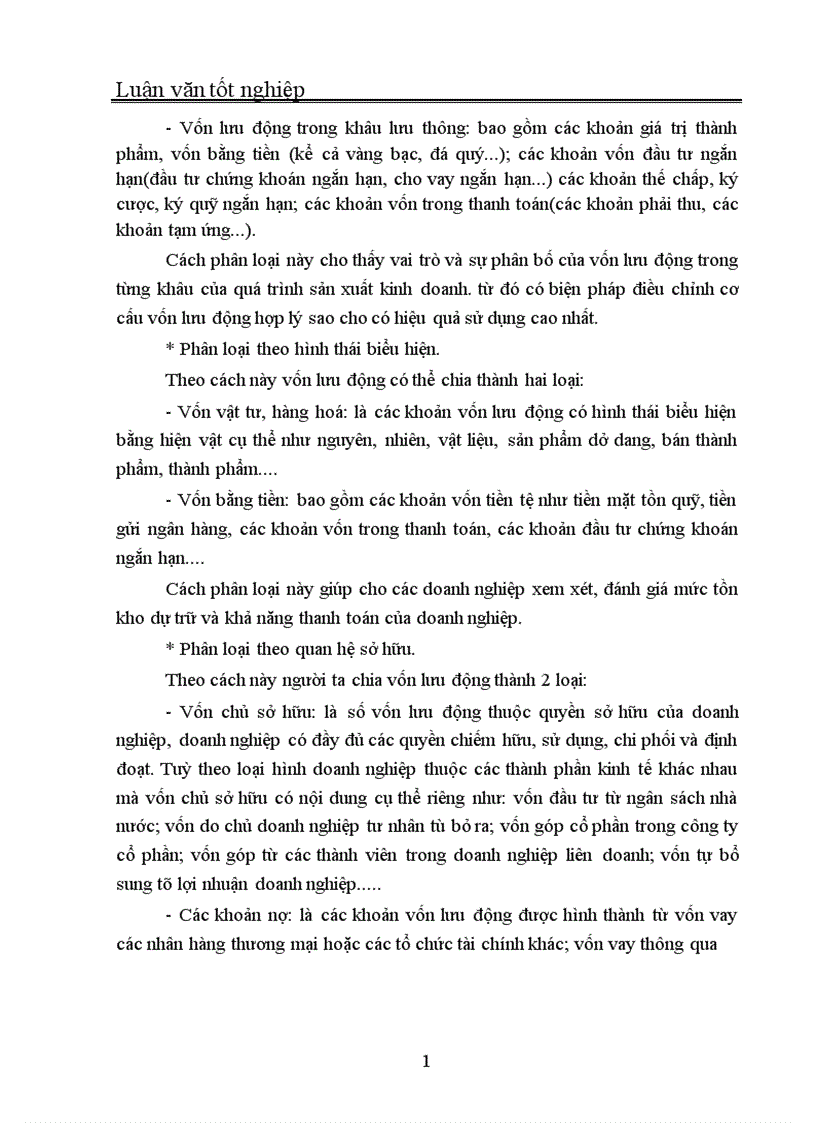 image for page Quản trị và nâng cao hiệu quả sử dụng vốn lưu động tại Công ty In Thương mại Dịch vụ Ngân hàng 1
