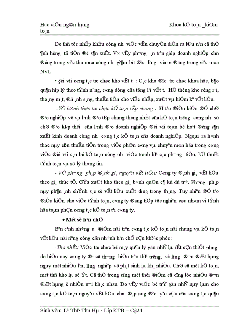 image for page Hoàn thiện công tác kế toán nguyên vật liệu tai công ty TNHH một thành viên bê tông TRANSMECO 1