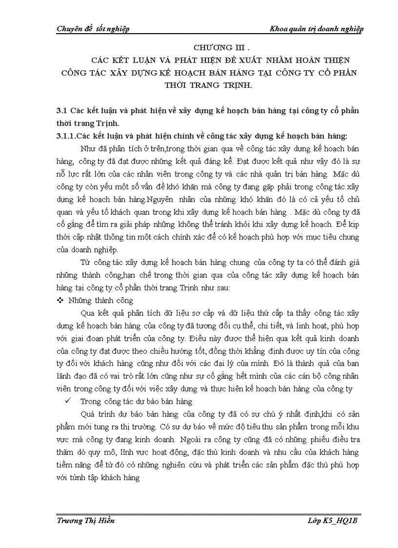 image for page Hoàn thiện công tác xây dựng kế hoạch bán hàng taị công ty cổ phần thời trang Trịnh 1