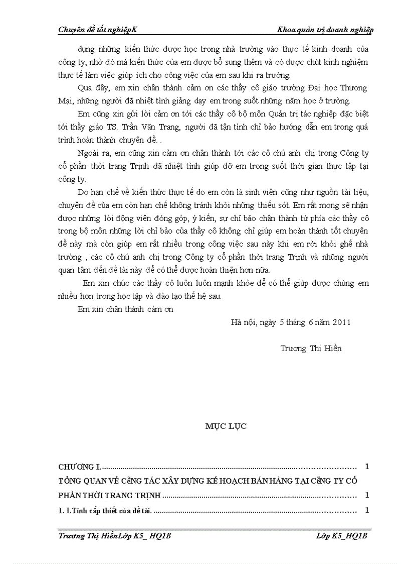image for page Hoàn thiện công tác xây dựng kế hoạch bán hàng taị công ty cổ phần thời trang Trịnh 1