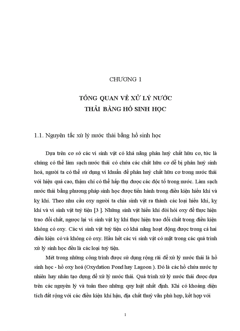 image for page Sử dụng hệ thống hồ sinh học kết hợp với hệ thống lọc qua hào đất để xử lý nước thải có nồng độ chất hữu cơ cao